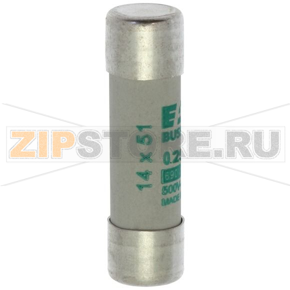 Предохранитель, 0.25 A, AC 690 В, 120 кА, 14x51 мм, aM, IEC Eaton Cylindrical FUSE 14x51 0.25A AM 