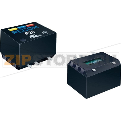 Преобразователь DC/DC, SMD-монтаж, 12 В/DC, 5 В/DC, 400 mA, 2 Вт Recom R2S-1205 