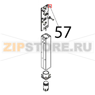 Spacer Angelo Po FM1221E1 Spacer Angelo Po FM1221E1Запчасть на деталировке под номером: 57