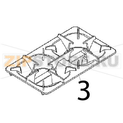Griglia Angelo Po 1G1FA0G Griglia Angelo Po 1G1FA0GЗапчасть на деталировке под номером: 3