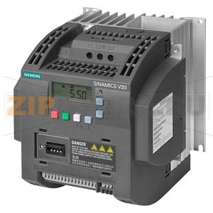 SINAMICS V20 3AC380-480В -10/+10% 47-63Гц НОМИНАЛЬНАЯ МОЩНОСТЬ  3,0 кВт ПЕРЕГРУЗКА 150 %НОМИНАЛЬНОГО ТОКА НА 60 С, БЕЗ ФИЛЬТРА ВХ/ВЫХ : 4DI, 2DO, 2AI, 1AO ИНТЕРФЕЙС: USS/MODBUS RTU ВСТРОЕННАЯ ПАНЕЛЬ BOP ЗАЩИТА: IP20/ UL ТИПОРАЗМЕР:FSB 140X160X165 (ВXШXГ) 