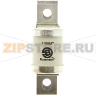 Предохранитель, 710 A, AC 690 В, DC 350 В, 200 кА, BS88, 83x113 мм, aR, BS Eaton 710A 690V AC TYP