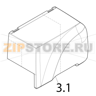 Cover CAB EOS2 Cover CAB EOS2Запчасть на деталировке под номером: 3.1