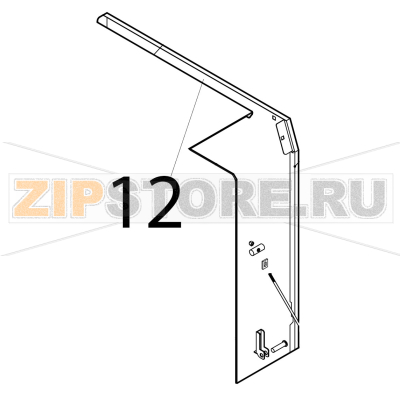 Right panel Silanos N700 PS Right panel Silanos N700 PSЗапчасть на деталировке под номером: 12