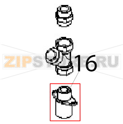 Entry connector H2O Angelo Po FM1011E1 Entry connector H2O Angelo Po FM1011E1Запчасть на деталировке под номером: 16