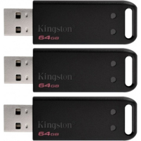 Накопитель USB 64 Гб Kingston DT100G3/64GB-3P