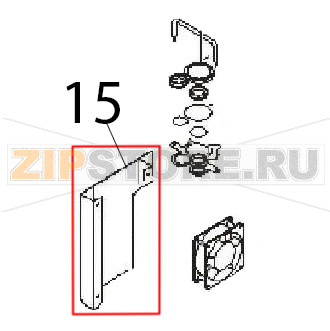 Out air box Angelo Po FM1011E2 Out air box Angelo Po FM1011E2Запчасть на деталировке под номером: 15