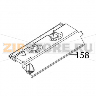 Head frame Sato CL6NX Plus Head frame Sato CL6NX PlusЗапчасть на деталировке под номером: 158Название запчасти на английском языке: Head frame Sato CL6NX Plus.