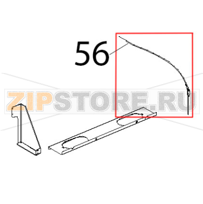 Sonda al cuore stampata L=2000 Unox XVC 515G Sonda al cuore stampata L=2000 Unox XVC 515GЗапчасть на деталировке под номером: 56