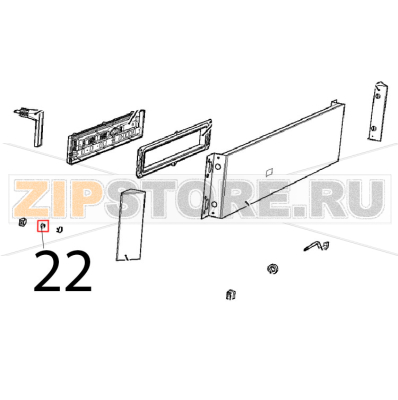 Calamita D=22.9 mm, per microporta Unox XVC 1005EP Calamita D=22.9 mm, per microporta Unox XVC 1005EPЗапчасть на деталировке под номером: 22