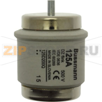Предохранитель, 125 A, AC 500 В, 50 кА, D5, 56x46 мм, gL/gG, DIN, IEC с задержкой Eaton FUSE 125