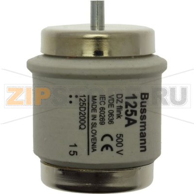 Предохранитель, 125 A, AC 500 В, 50 кА, D5, 56x46 мм, gL/gG, DIN, IEC с задержкой Eaton FUSE 125 