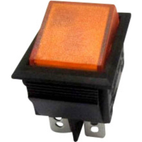 Переключатель клавишный 250 В/AC, 10 А, 2 x выкл/вкл TRU Components TC-R13-69B-01