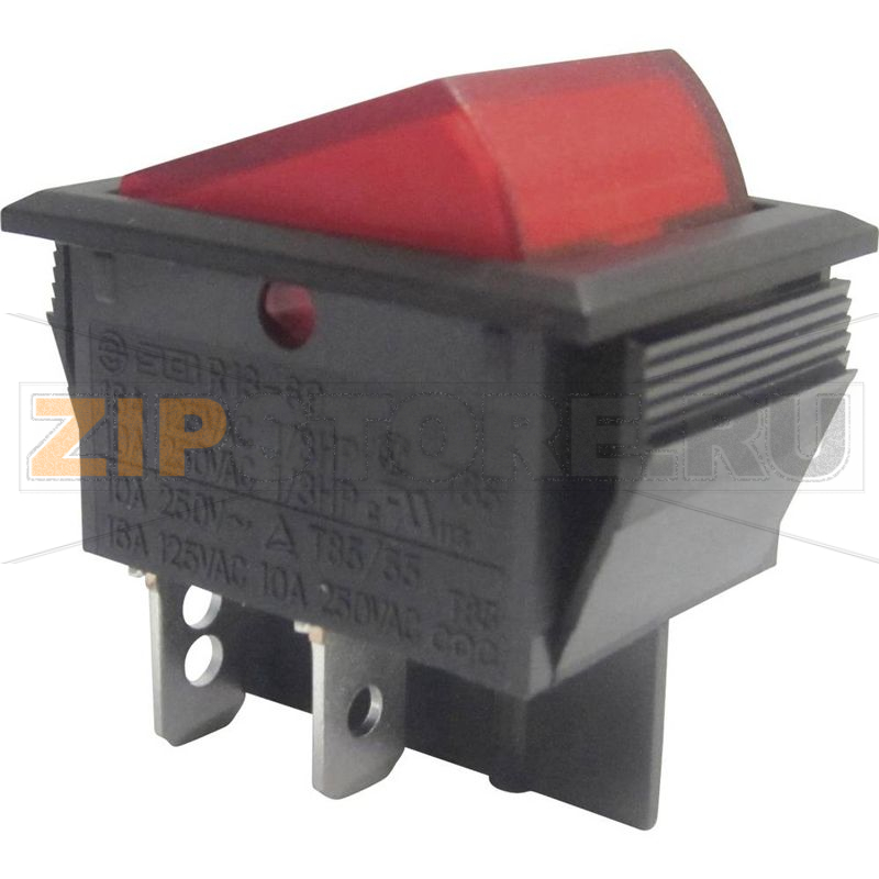 Переключатель клавишный 250 В/AC, 10 А, 2 x выкл/вкл TRU Components TC-R13-69B-01 