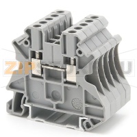 Клемма проходная, универсальная, серая CHIKU RUT 2,5