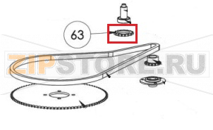 Corona Galoppino Sigma SL 80   Corona Galoppino Sigma SL 80Запчасть на сборочном чертеже под номером: 63Название запчасти Sigma на итальянском языке: Corona Galoppino Sigma SL 80