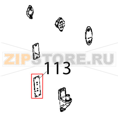 Threaded door counter bracket BL CL Unox XB 895 Threaded door counter bracket BL CL Unox XB 895Запчасть на деталировке под номером: 113