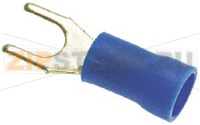 КАБЕЛЬНАЯ КЛЕММА С ВИЛКОЙ СИНЯЯ Ø 4 MM 100 ШТ