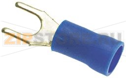 КАБЕЛЬНАЯ КЛЕММА С ВИЛКОЙ СИНЯЯ Ø 4 MM 100 ШТ 