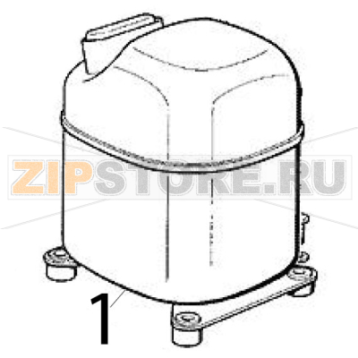 Assieme compressore 230/60 Scotsman MF 46 WS Assieme compressore 230/60 Scotsman MF 46 WSЗапчасть на деталировке под номером: 1