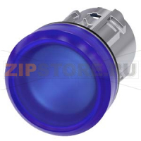 ЭЛЕМЕНТ СВЕТОВОГО ИНДИКАТОРА ССИНИМ РАССЕИВАТЕЛЕМ, 22MM, КРУГЛ., ГЛЯНЦЕВЫЙ МЕТАЛЛ, РАССЕИВАТЕЛЬ МАТОВЫЙ, С МАРКИРОВКОЙ ЛАЗЕРОМ, НАЧАЛО С ТРОКИ - ВЕРХНИЙ РЕГИСТР, ДАЛЕЕ - НИЖНИЙ РЕГИСТР Siemens 3SU1051-6AA50-0AA0-Z&nbsp;Y10
