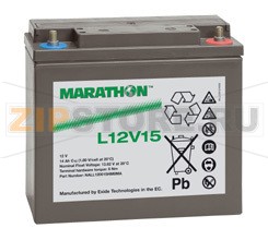 Marathon L12V15 Аккумулятор Marathona  L12V15 Характеристики: Напряжение - 12 В; Емкость - 14 Ач; Габариты: длина 181 мм, ширина 76 мм, высота 167 мм, вес: 6,5  кг