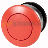 Кнопка грибовидная, RMQ-Titan, с фиксацией, красная, без маркировки Eaton M22-DRP-R