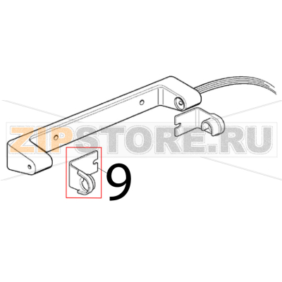 Plastikabdeckung Scotsman EC 126 AS Plastikabdeckung Scotsman EC 126 ASЗапчасть на деталировке под номером: 9
