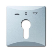 Накладка с поворотной ручкой, серебристый алюминий ABB 2CKA001710A3804