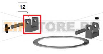 Supporto Sinistro Sigma SPM 30    Supporto Sinistro&nbsp;SPM 30Запчасть на сборочном чертеже под номером: 12Название запчасти Sigma на итальянском языке: Supporto Sinistro SPM 30