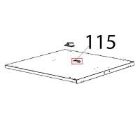 Staffa superiore porta lievitatore Unox XL 413
