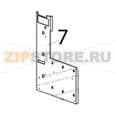 Front cover Zebra 90XiIII Plus Front cover Zebra 90XiIII PlusЗапчасть на деталировке под номером: 7