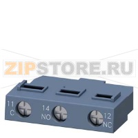 ФРОНТАЛЬНЫЙ БЛОК-КОНТАКТ, 1 П, ВИНТОВЫЕ КЛЕММЫ, ДЛЯ АВТОМАТИЧЕСКОГО ВЫКЛЮЧАТЕЛЯ 3RV2 Siemens 3RV2901-1D