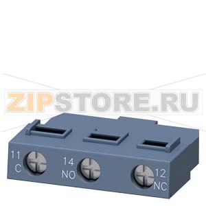 ФРОНТАЛЬНЫЙ БЛОК-КОНТАКТ, 1 П, ВИНТОВЫЕ КЛЕММЫ, ДЛЯ АВТОМАТИЧЕСКОГО ВЫКЛЮЧАТЕЛЯ 3RV2 Siemens 3RV2901-1D 