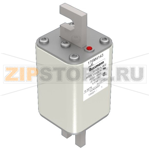 Предохранитель, 400 A, AC 1250 В, 100 кА, size 1, 53x66x138 мм, aR, DIN, IEC Eaton FUSE 400A 12 