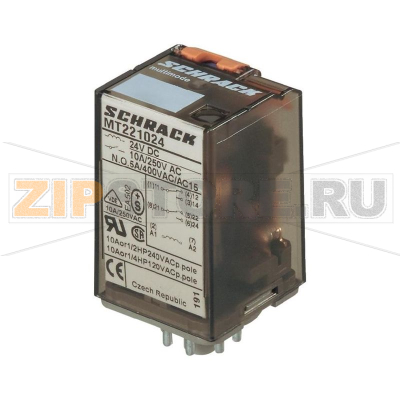 Реле электромагнитное 230 В/AC, 10 А, 1 шт TE Connectivity 6-1393090-8 