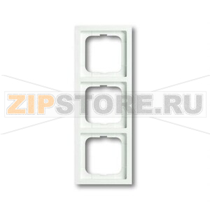 Рамка трехместная, белый бархат ABB 2CKA001754A4416 
