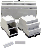 Корпус на DIN-рейку, пластиковый, серо-белый, 1 шт TRU Components 5200100157