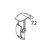 Swing stopper L Sato CT412LX DT