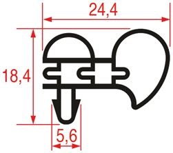 GUARNIZIONE 3 LATI 1845x750x1845 mm 