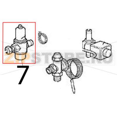 Valvola pressostatica Scotsman MV 600 Valvola pressostatica Scotsman MV 600Запчасть на деталировке под номером: 7