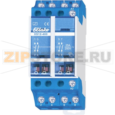 Реле импульсное на DIN-рейку 230 В, 15 А, 3600 Вт, 1 шт Eltako XS12-400-230V 