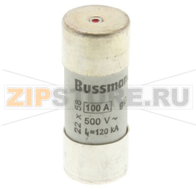 Предохранитель, 100 A, AC 500 В, 120 кА, 22x58 мм, gL/gG, IEC Eaton CYLINDRICAL FUSE 22X58 100A G 