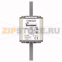 Предохранитель, 400 A, AC 690 В, 200 кА, DIN 1, 45x58x104 мм, aR, DIN, IEC Eaton FUSE 400A 690V