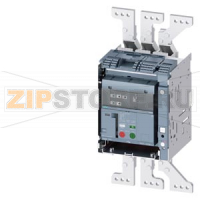 draw-out molded case circuit breaker with guide frame and PSS frame 1600; with RTC and 4AUX trip alarm switch S24; Icu "C" Icu=110kA @ 415V, 3-pole ETU350, LSI, In=1000A rotary coding switch Ir=400...1000A Isd=1...10xIn, Ii=1.5...15xIn N conductor protec.