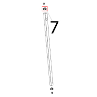 Tappo fulcro sup. porta Unox XBC 1005E