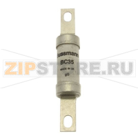 Предохранитель, 35 A, AC 500 В, DC 250 В, 80 кА, BS88, 21x114 мм, gL/gG, BS Eaton 35A INDUSTRIAL