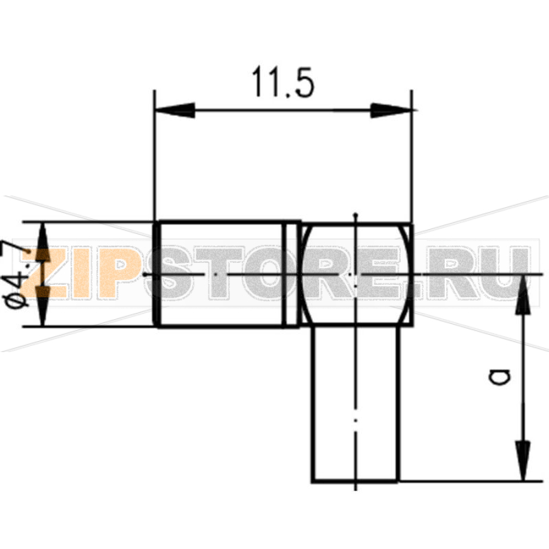Разъем SSMB, 50 Ом, 1 шт Telegärtner J01191A0061 