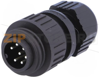 Разъем круглый, от -40 до +90°C, IP67 Hirschmann CA 6 LS 