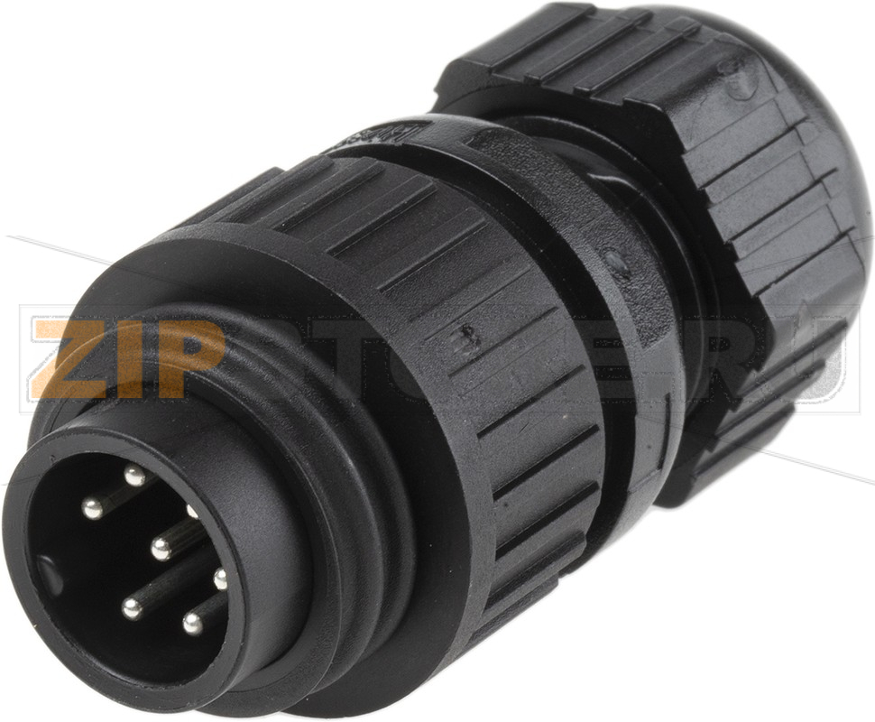 Разъем круглый, от -40 до +90°C, IP67 Hirschmann CA 6 LS 